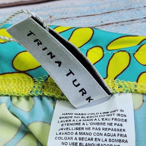 Trina Turk Womens Small Trellis Swim spa Pants Nylon Spandex MSRP $168 NEW - Picture 6 of 6
